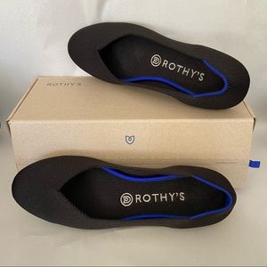 Rothy’s, Black, The Flat, Size 9